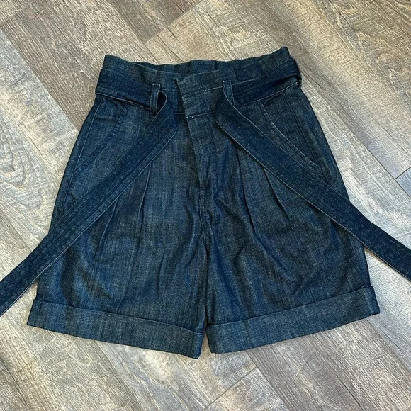 7 For all Mankind Tie High-waisted shorts - Picture 3 of 13
